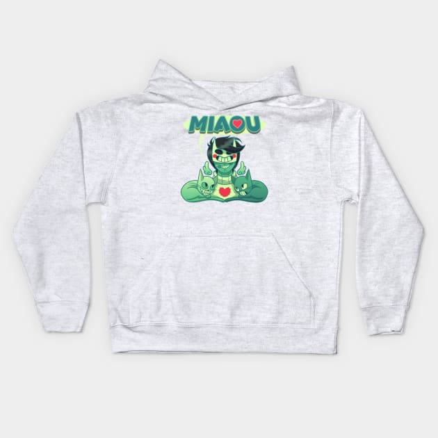 Miaou 2.0 Kids Hoodie by MarkMaker36